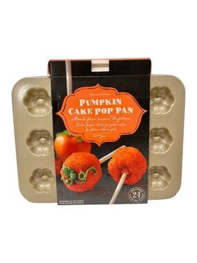 Nordic Ware SET of 3 Pumpkin Cake Pop Baking Pans NEW